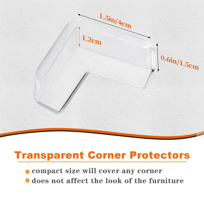 Gudui Corner Guards, (28 Pack) Corner Protectors Baby Proof Corners and Edges Furniture Table Protectors Corner Covers Baby Safety Bumpers Cushion, Baby Proofing, Clear - Image 3